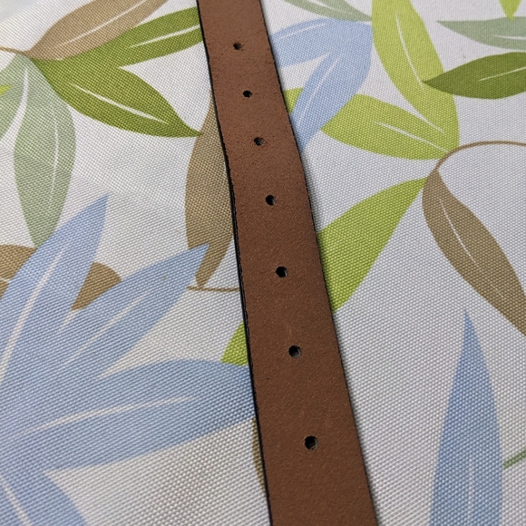 J. Crew Calf Hair Leather Belt, Brass Buckle, Animal Print, Sz Med, Unisex, NWOT - Picture 6 of 9